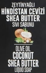Zeytinyağlı & HİNDİSTAN CEVİZİ SHEA BUTTER Sıvı Sabunu 1 Litre