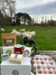 Yılbaşı Sağlık Sepeti (El Yapımı Yılbaşı Süsü ve Keçi Sütlü Sabun Hediyeli)