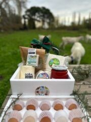 Yılbaşı Sağlık Sepeti (El Yapımı Yılbaşı Süsü ve Keçi Sütlü Sabun Hediyeli)